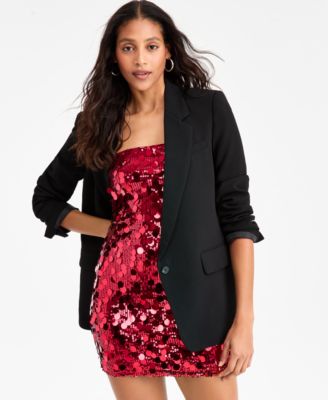 Women's Sequin & Paillette Strapless Mini Dress, Macy's Exclusive