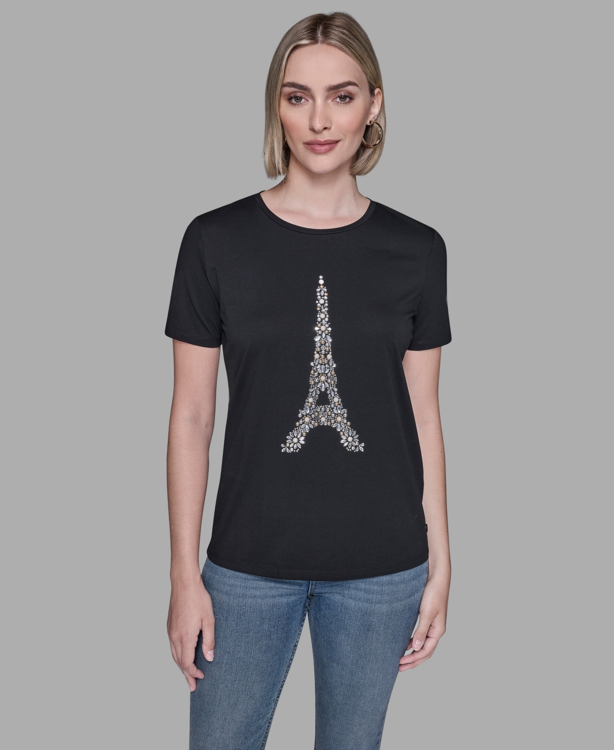 Karl Lagerfeld Paris Women's Eiffel Tower T-shirt