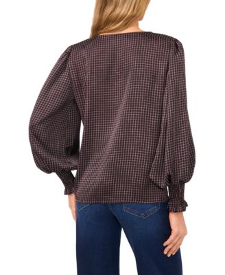 Women's Long Sleeve V-Neck Top