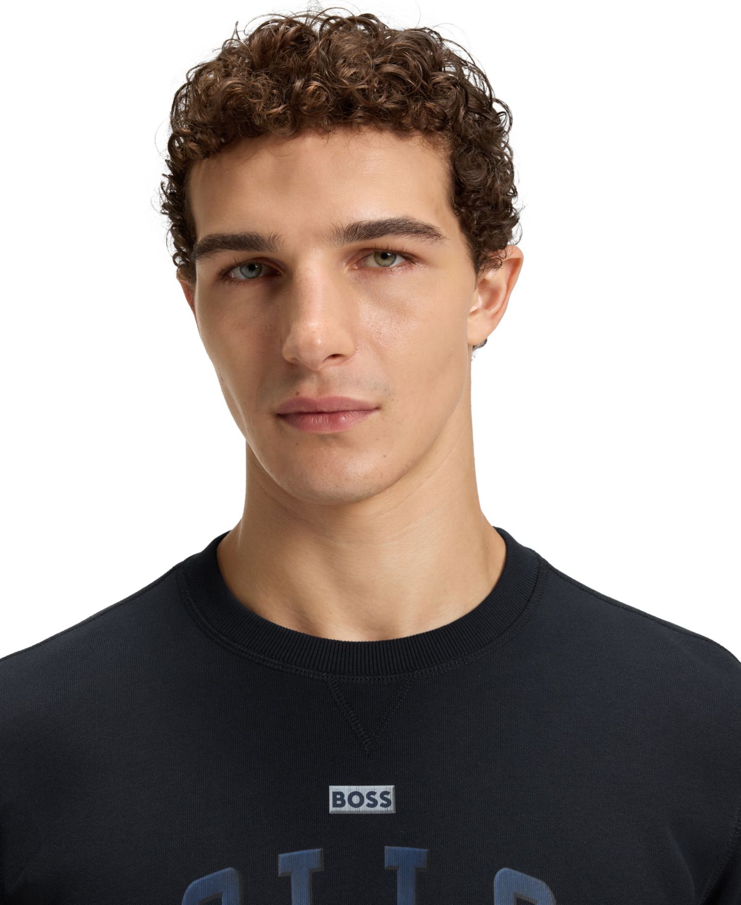 Мужской свитшот Hugo Boss BOSS x Dallas Cowboys Helmet Graphic, цвет: Тёмный синий — фото 5