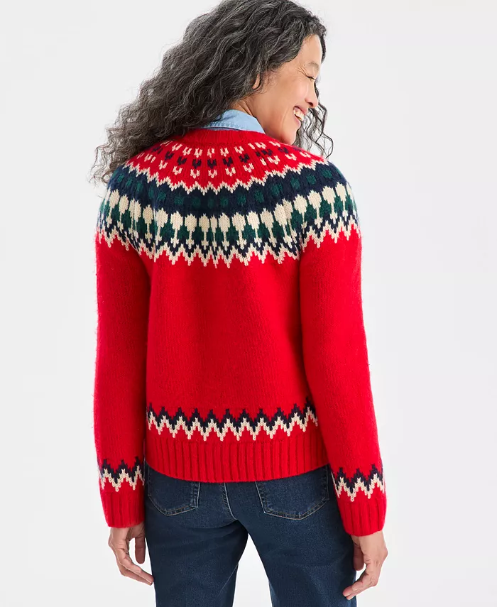 Women's Fair Isle Cardigan - thumbnail 4