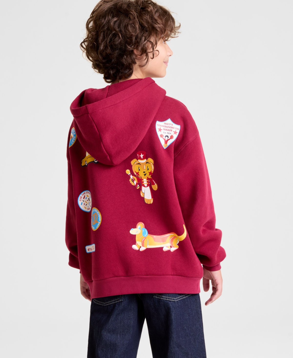 Macy's Thanksgiving Day Parade Kids Xs-xl Cozy Adventures Hooded Sweatshirt,  Exclusive In Red