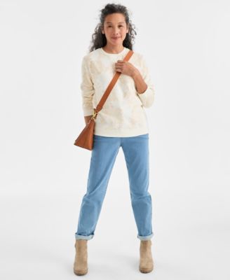 Women's Printed Crewneck Sweatshirt, Macy's Exclusive