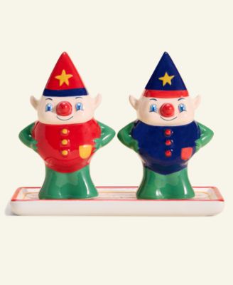 Macy's - Thanksgiving Day Parade 3-Pc. Elf Salt & Pepper Shaker Set