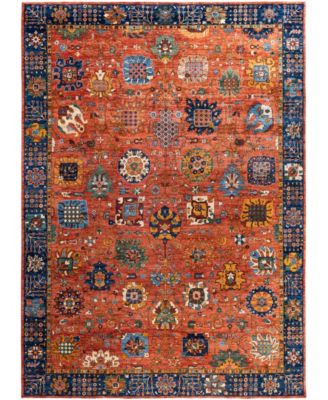 Adorn Hand Woven Rugs Serapi M0103 82 Rug Collection In Red