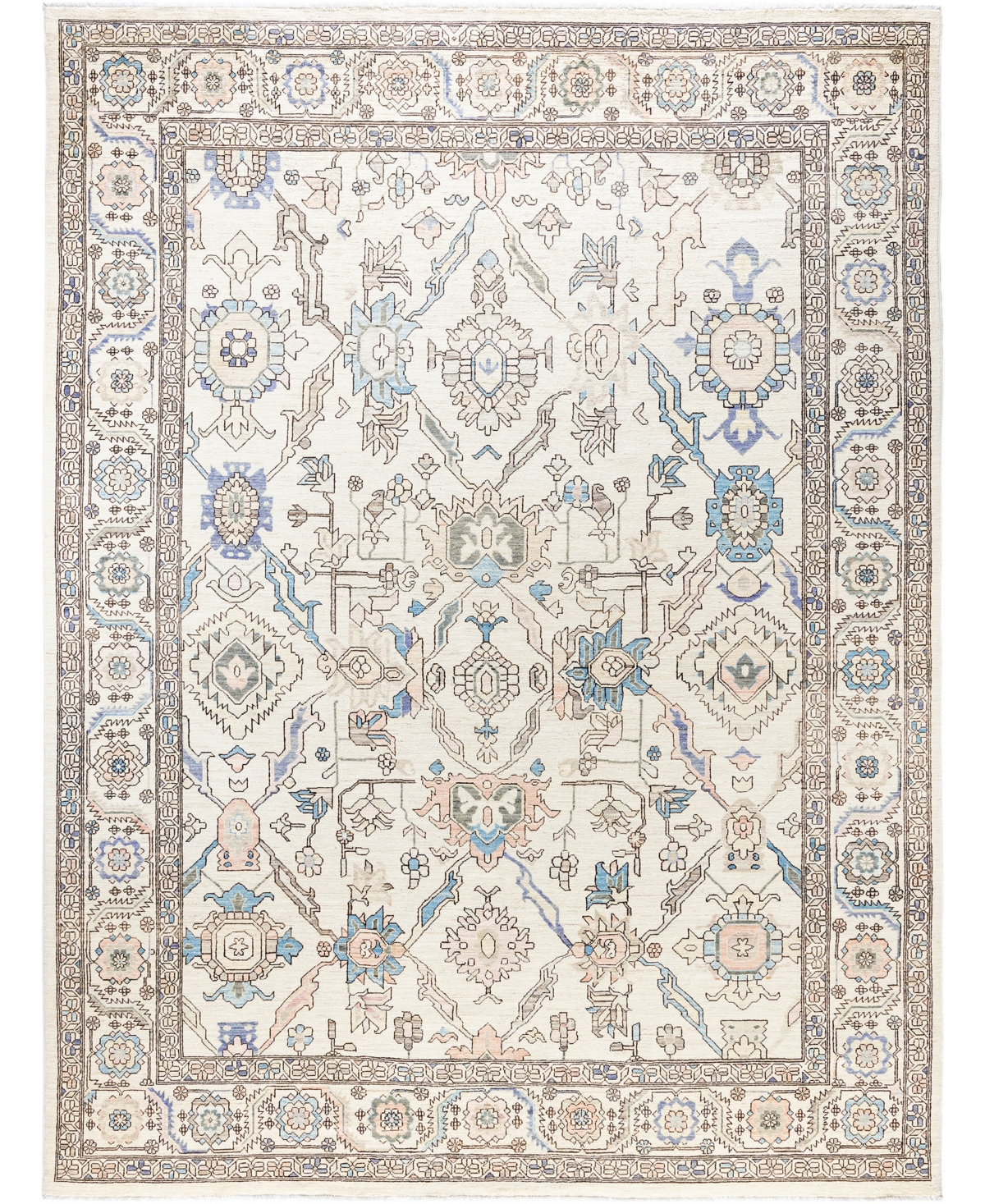 Adorn Hand Woven Rugs Serapi M0103-103 8'11"x11'11" Area Rug In White