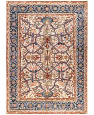 Adorn Hand Woven Rugs Serapi M0103 112 Rug Collection In White