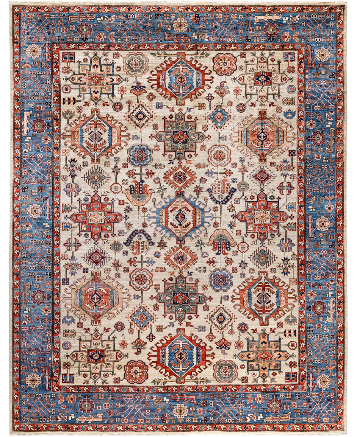 Adorn Hand Woven Rugs Serapi M0103-121 9'1"x11'9" Area Rug In Gray