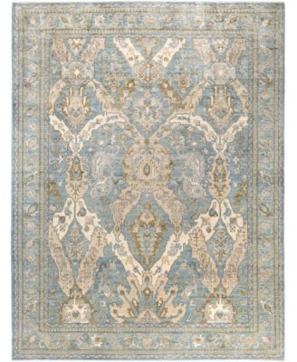 Adorn Hand Woven Rugs Serapi M0103 155 Rug Collection In Gray