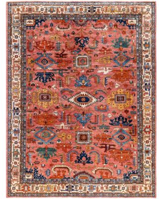 Adorn Hand Woven Rugs Serapi M0103 168 Rug Collection In Pink