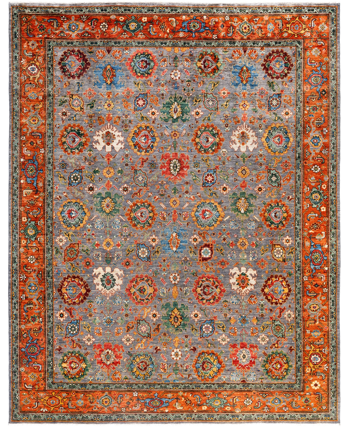 Adorn Hand Woven Rugs Serapi M0103-198 8'2"x10'3" Area Rug In Gray