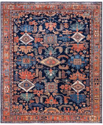 Adorn Hand Woven Rugs Serapi M0103 269 Rug Collection In Blue