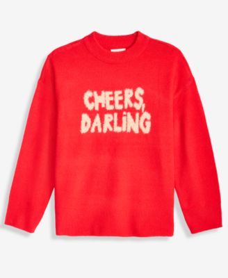 Women's Cheers Darling Crewneck Sweater, Macy's Exclusive