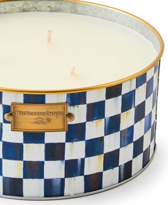 Royal Check Large Citronella Candle