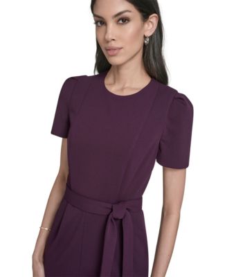 Petite Short Sleeves Jumpsuit