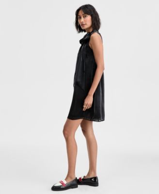Women's Solid Bow Shift Dress, Macy's Exclusive