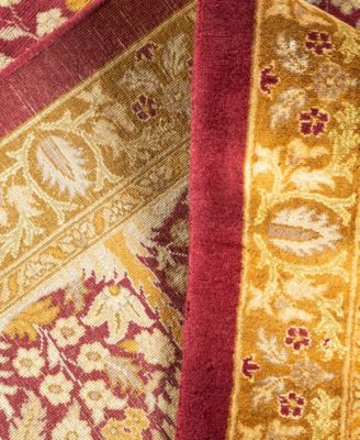 Adorn Hand Woven Rugs Mogul M1349 Rug Collection In Red