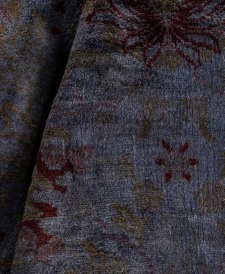 Adorn Hand Woven Rugs Fine Vibrance M1043 Rug Collection In Gray