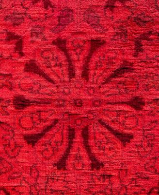 Adorn Hand Woven Rugs Fine Vibrance M1388 Rug Collection In Orange