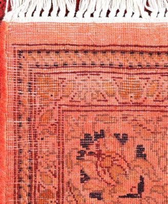Adorn Hand Woven Rugs Fine Vibrance M1355 Rug Collection In Pink