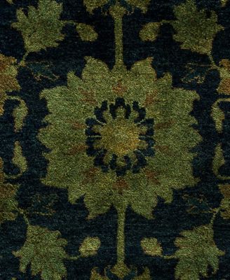 Adorn Hand Woven Rugs Fine Vibrance M1403 Rug Collection In Black
