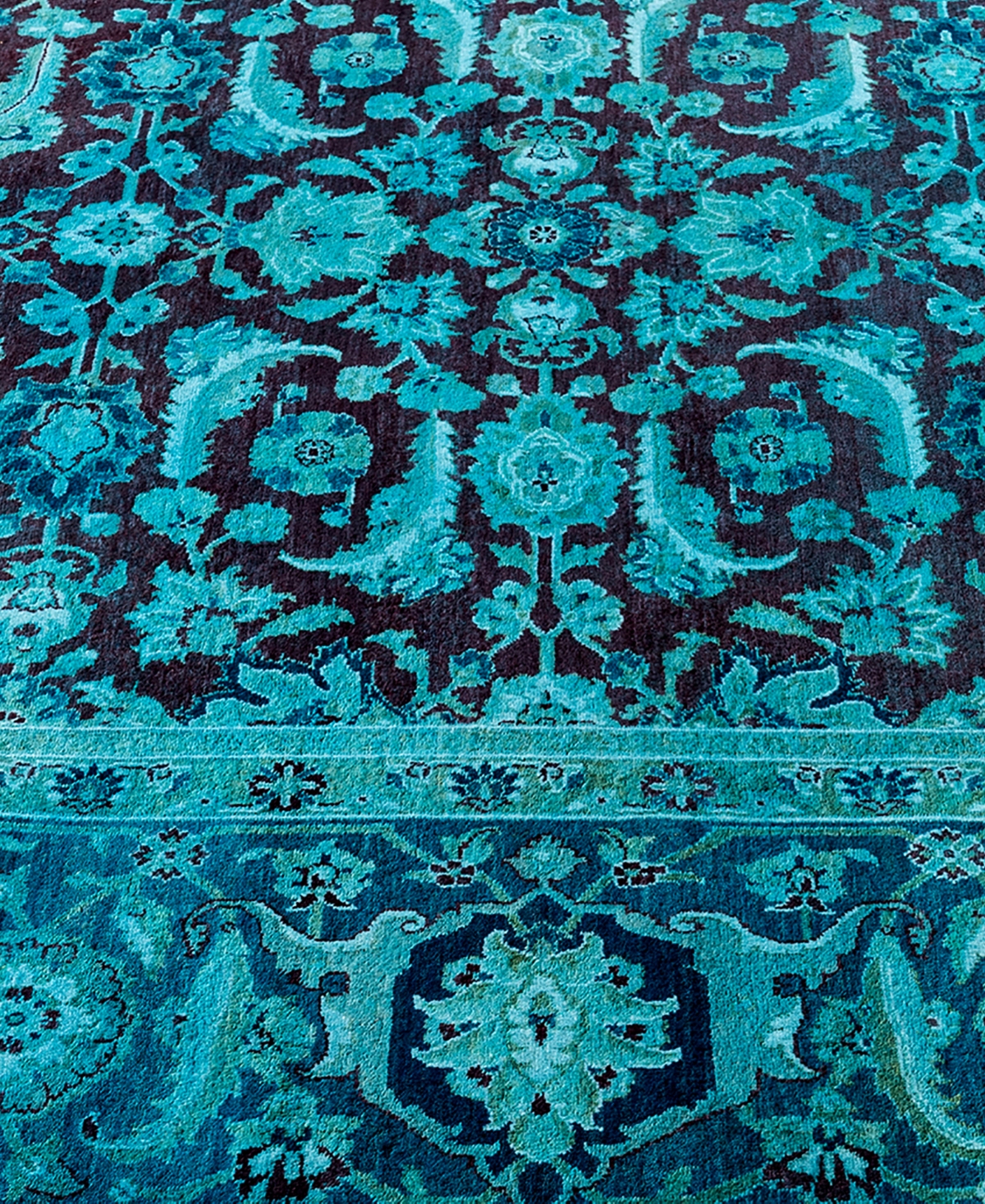 Adorn Hand Woven Rugs Fine Vibrance M1322 6'2"x9'3" Area Rug In Blue