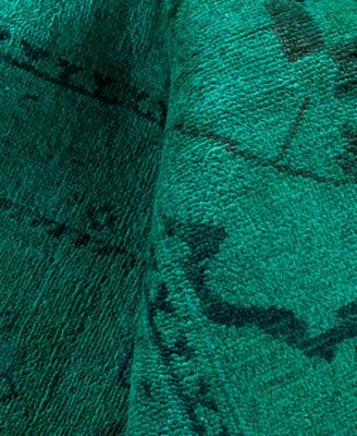 Adorn Hand Woven Rugs Fine Vibrance M1515 Rug Collection In Green