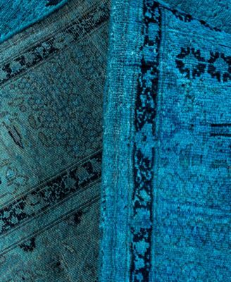 Adorn Hand Woven Rugs Fine Vibrance M1151 Rug Collection In Blue