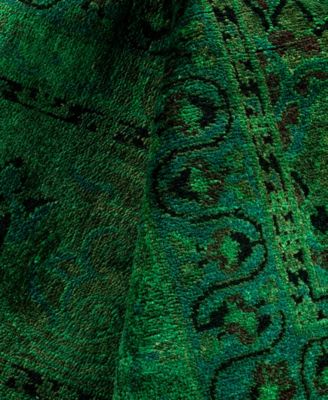 Adorn Hand Woven Rugs Fine Vibrance M1496 Rug Collection In Green