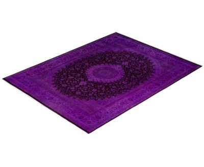 Adorn Hand Woven Rugs Fine Vibrance M1366 Rug Collection In Purple