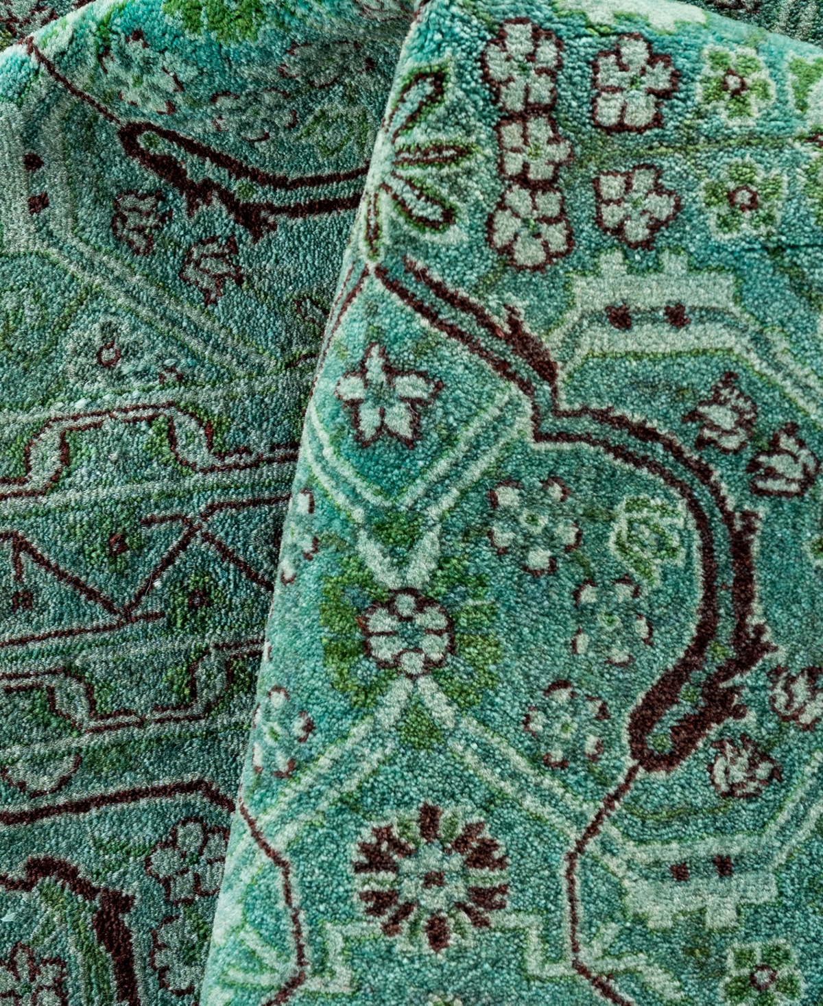 Adorn Hand Woven Rugs Fine Vibrance M1230 6'2"x9'1" Area Rug In Green