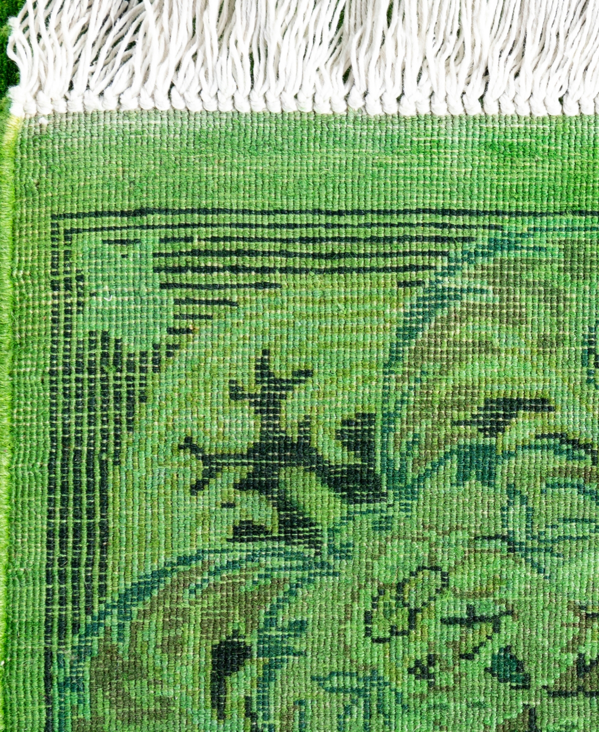 Adorn Hand Woven Rugs Fine Vibrance M9306 4'2"x6'3" Area Rug In Green