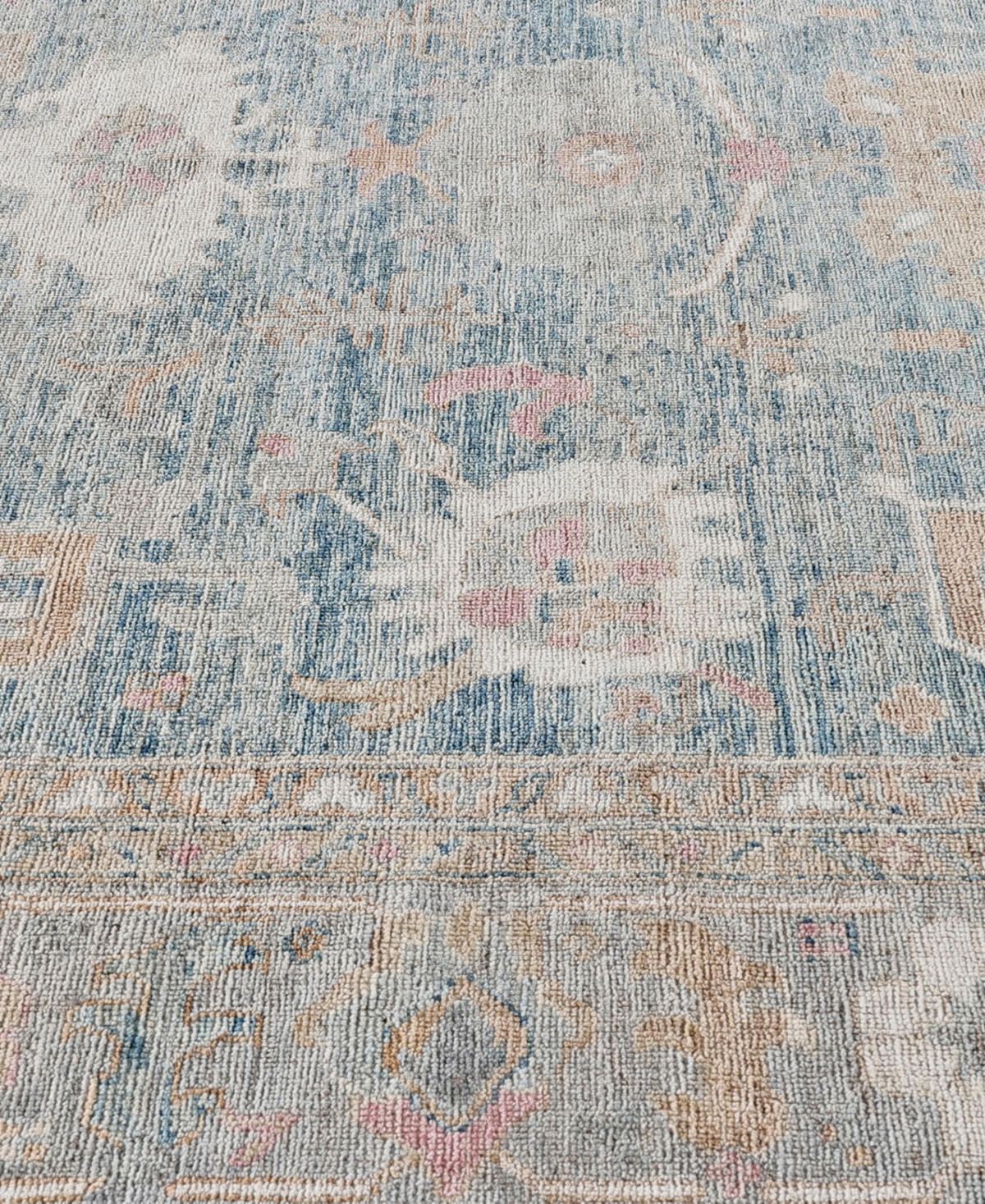 Adorn Hand Woven Rugs Colorful Oushak M0103-48 8'1"x10'1" Area Rug In Blue
