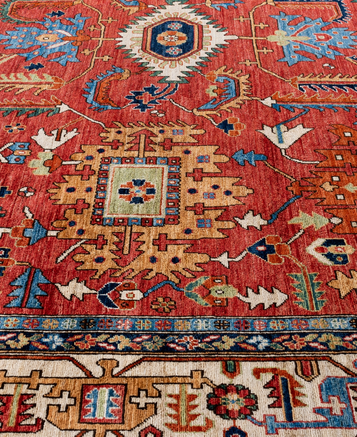 Adorn Hand Woven Rugs Serapi M0103-73 10'2"x13'11" Area Rug In Red