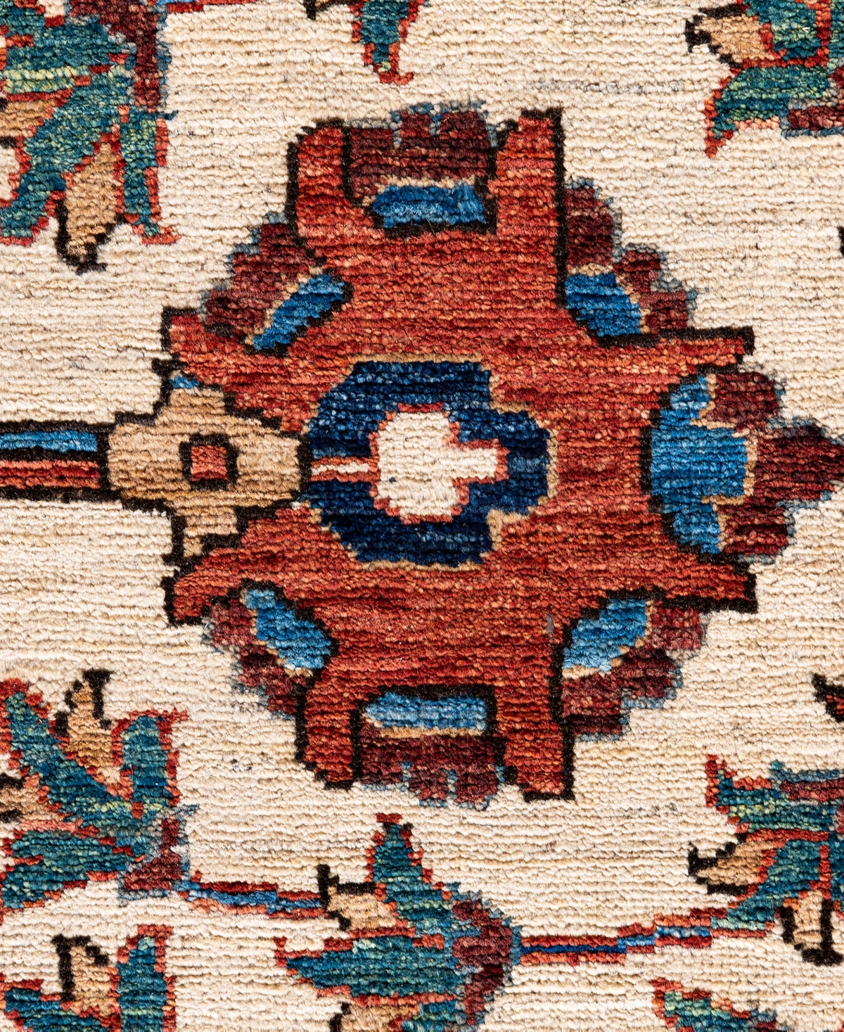 Adorn Hand Woven Rugs Serapi M0103-90 9'3"x11'11" Area Rug In White