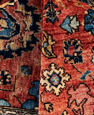 Adorn Hand Woven Rugs Serapi M0103 91 Rug Collection In Red
