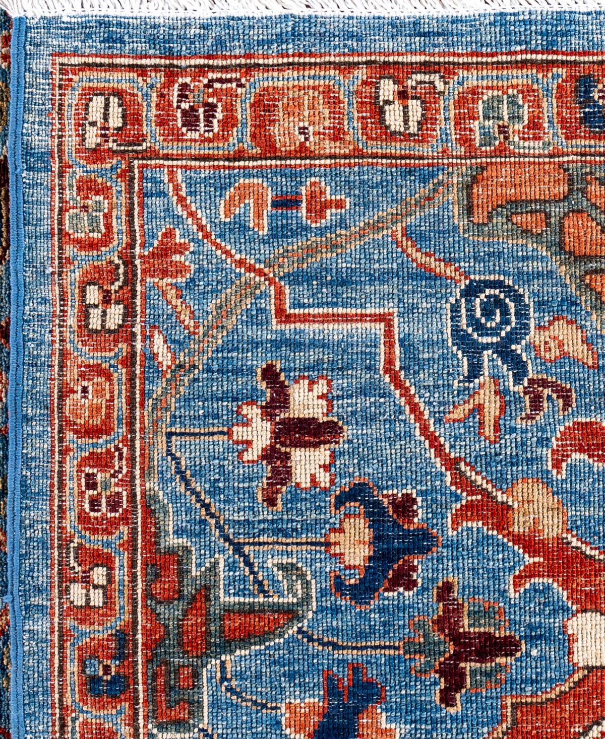 Adorn Hand Woven Rugs Serapi M0103-93 9'1"x11'11" Area Rug In Blue