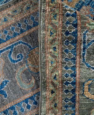 Adorn Hand Woven Rugs Serapi M0103 113 Rug Collection In Gray