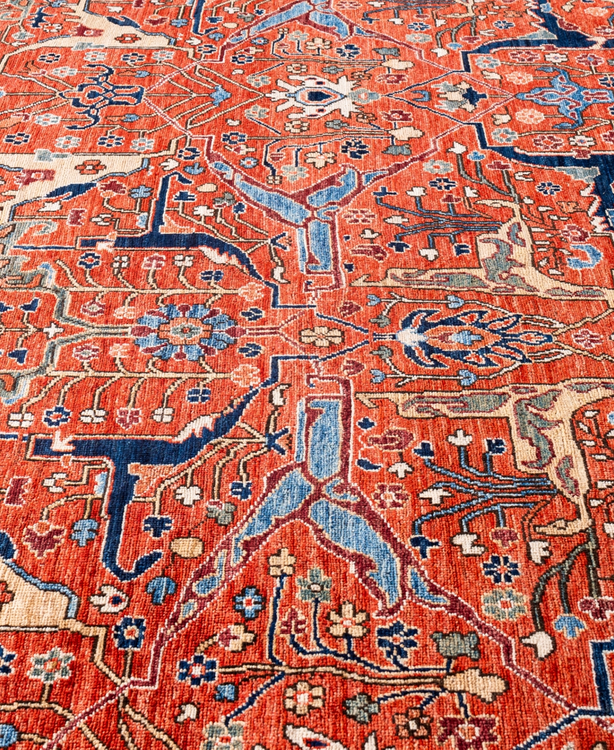 Adorn Hand Woven Rugs Serapi M0103-115 8'11"x11'9" Area Rug In Red