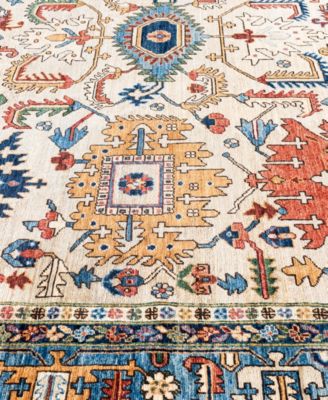 Adorn Hand Woven Rugs Serapi M0103 125 Rug Collection In White