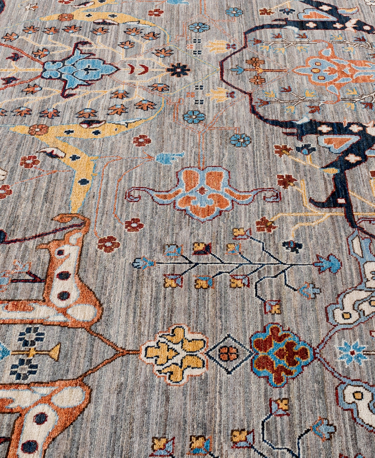 Adorn Hand Woven Rugs Serapi M0103-130 8'10"x11'10" Area Rug In Brown
