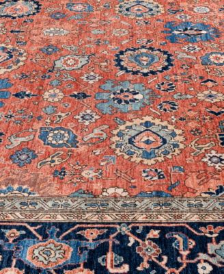 Adorn Hand Woven Rugs Serapi M0103 135 Rug Collection In Red