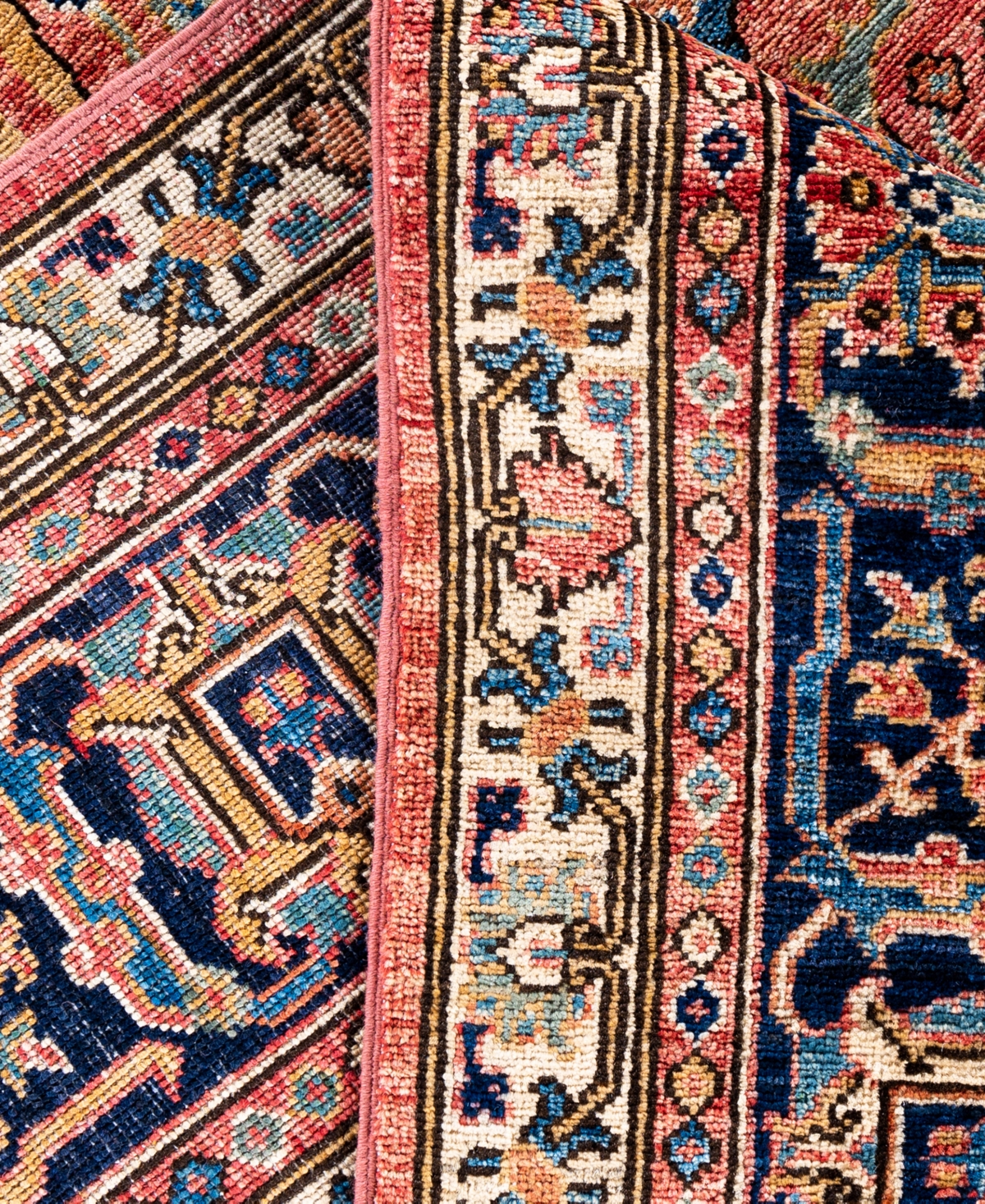 Adorn Hand Woven Rugs Serapi M0103-153 9'2"x12' Area Rug In Pink