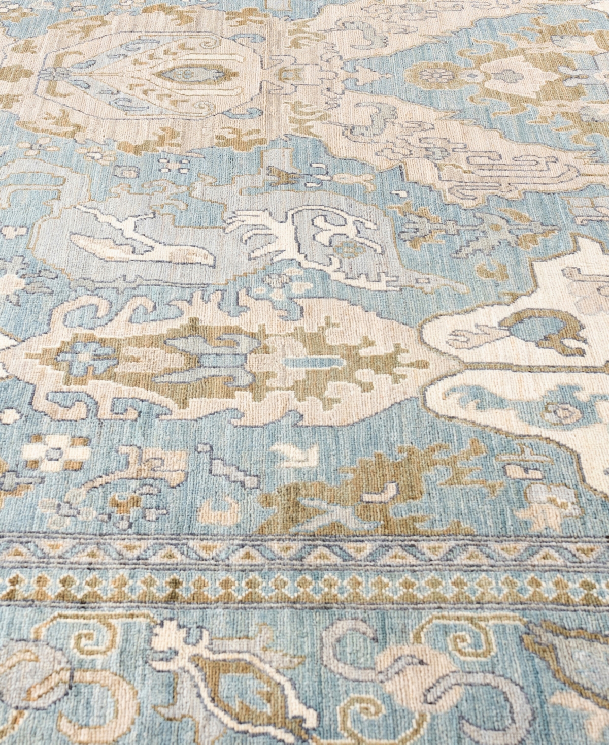 Adorn Hand Woven Rugs Serapi M0103-155 9'2"x12' Area Rug In Gray