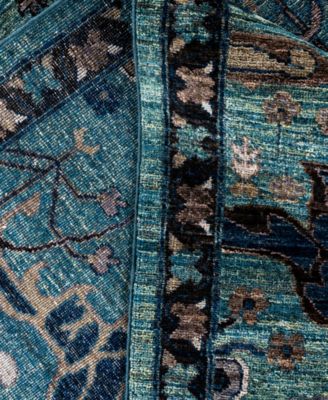 Adorn Hand Woven Rugs Serapi M0103 163 Rug Collection In Green