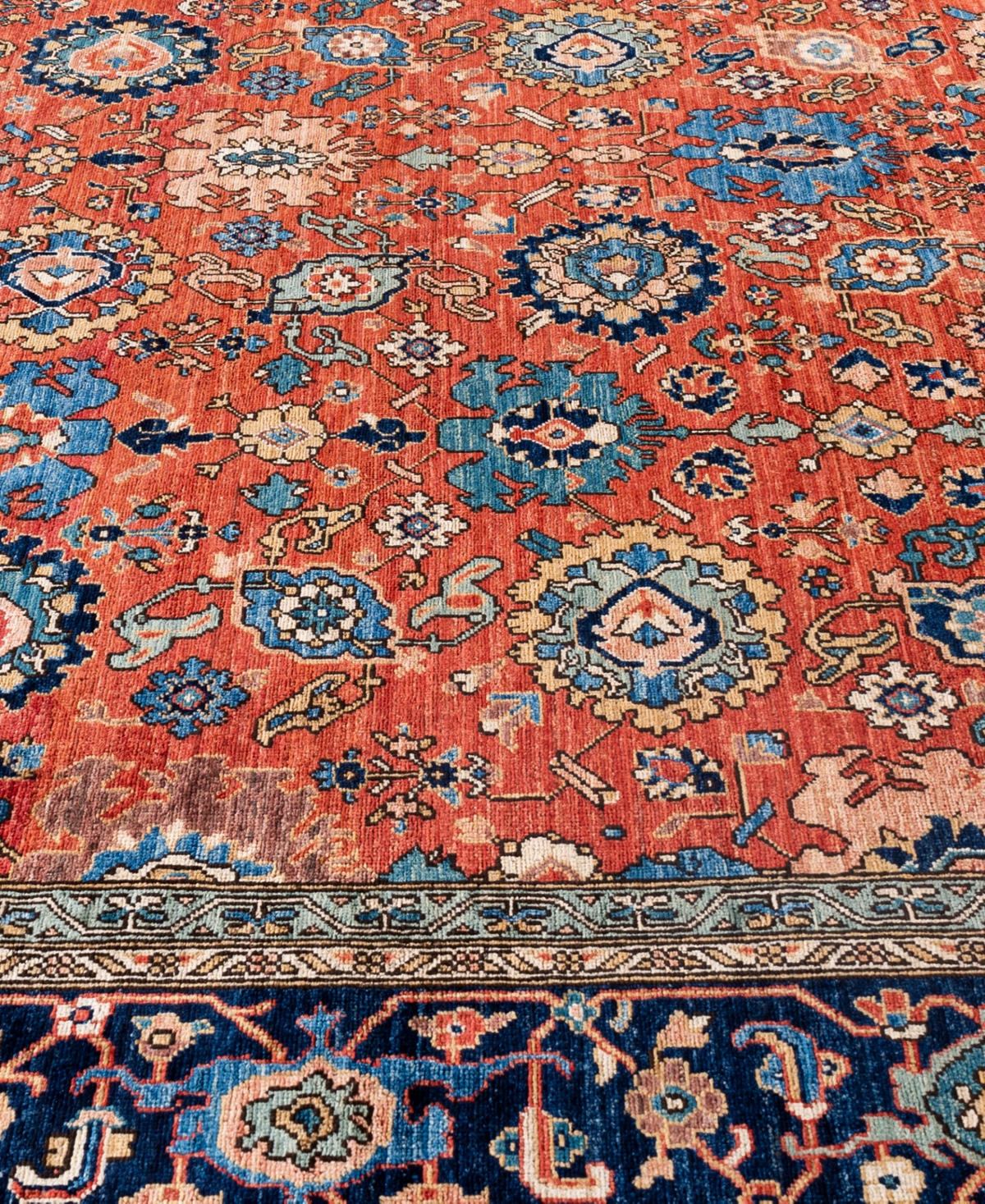 Adorn Hand Woven Rugs Serapi M0103-165 9'2"x11'10" Area Rug In Red