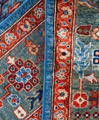 Adorn Hand Woven Rugs Serapi M0103 183 Rug Collection In Blue