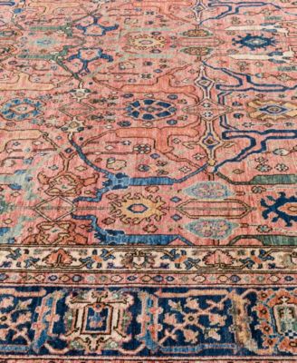 Adorn Hand Woven Rugs Serapi M0103 185 Rug Collection In Pink