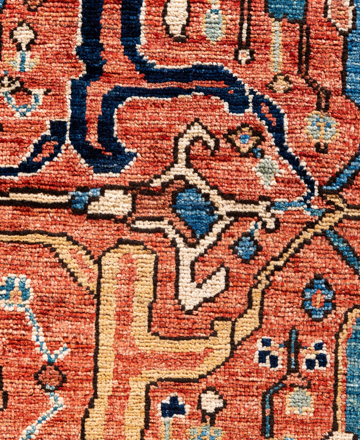 Adorn Hand Woven Rugs Serapi M0103-197 8'3"x9'9" Area Rug In Blue