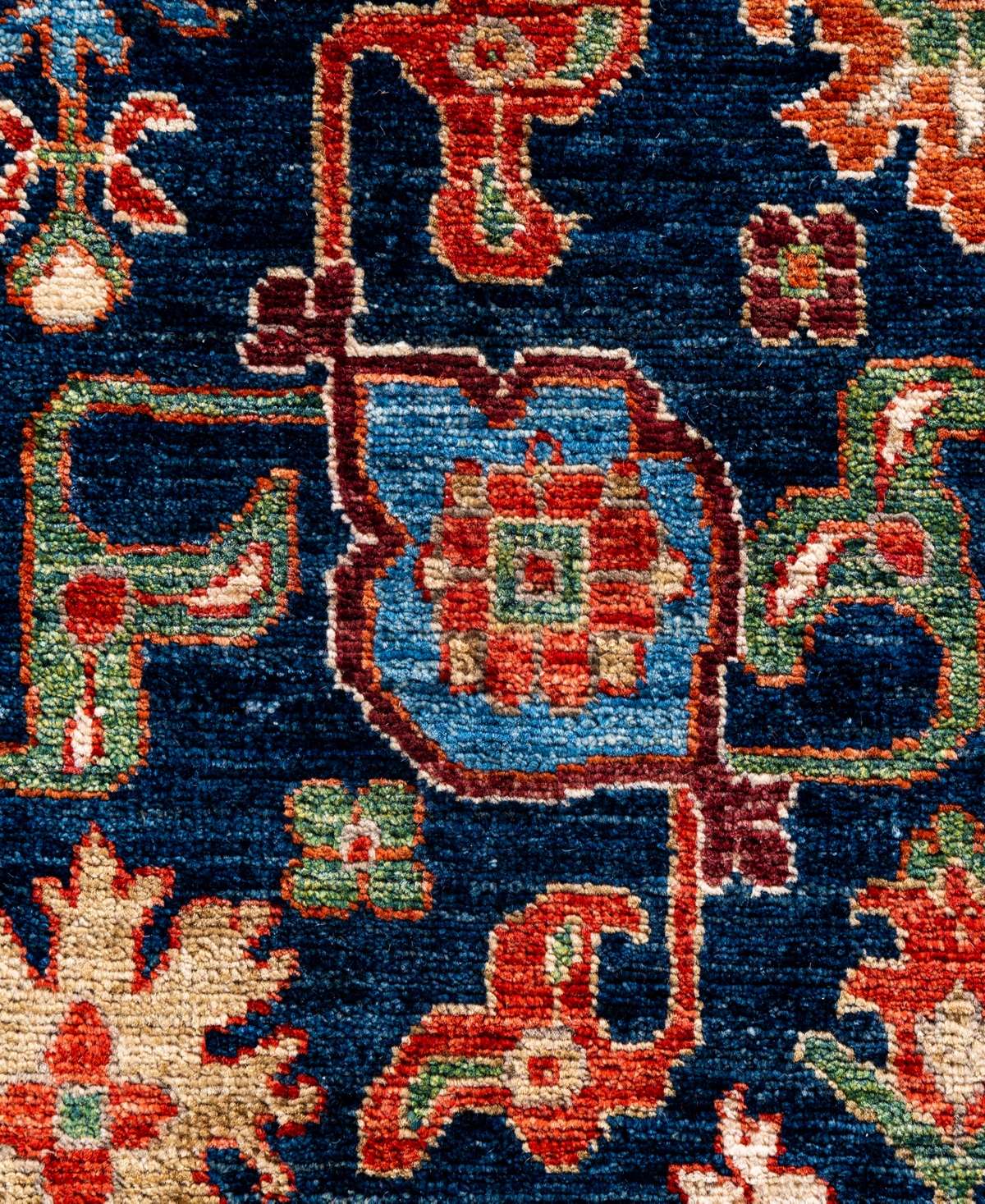 Adorn Hand Woven Rugs Serapi M0103-207 8'x9'10" Area Rug In Blue